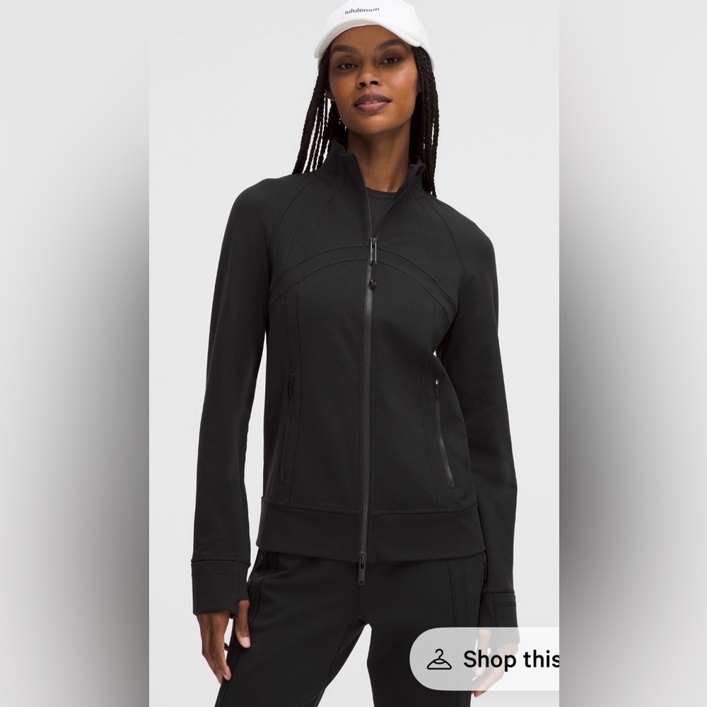 Lululemon women’s define track jacket luon black 6 small